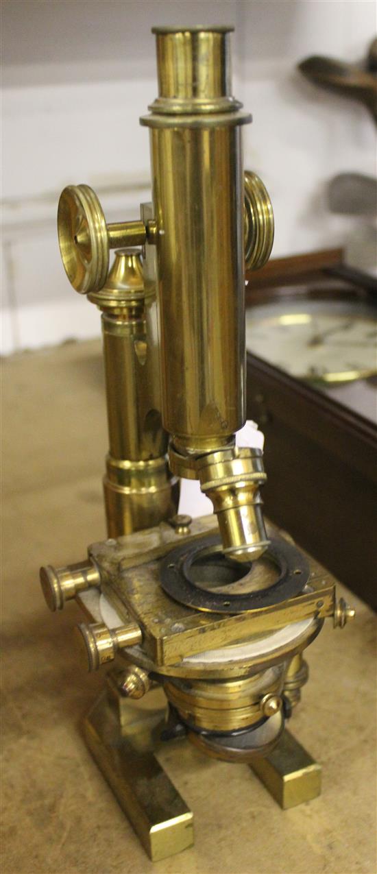 Brass microscope